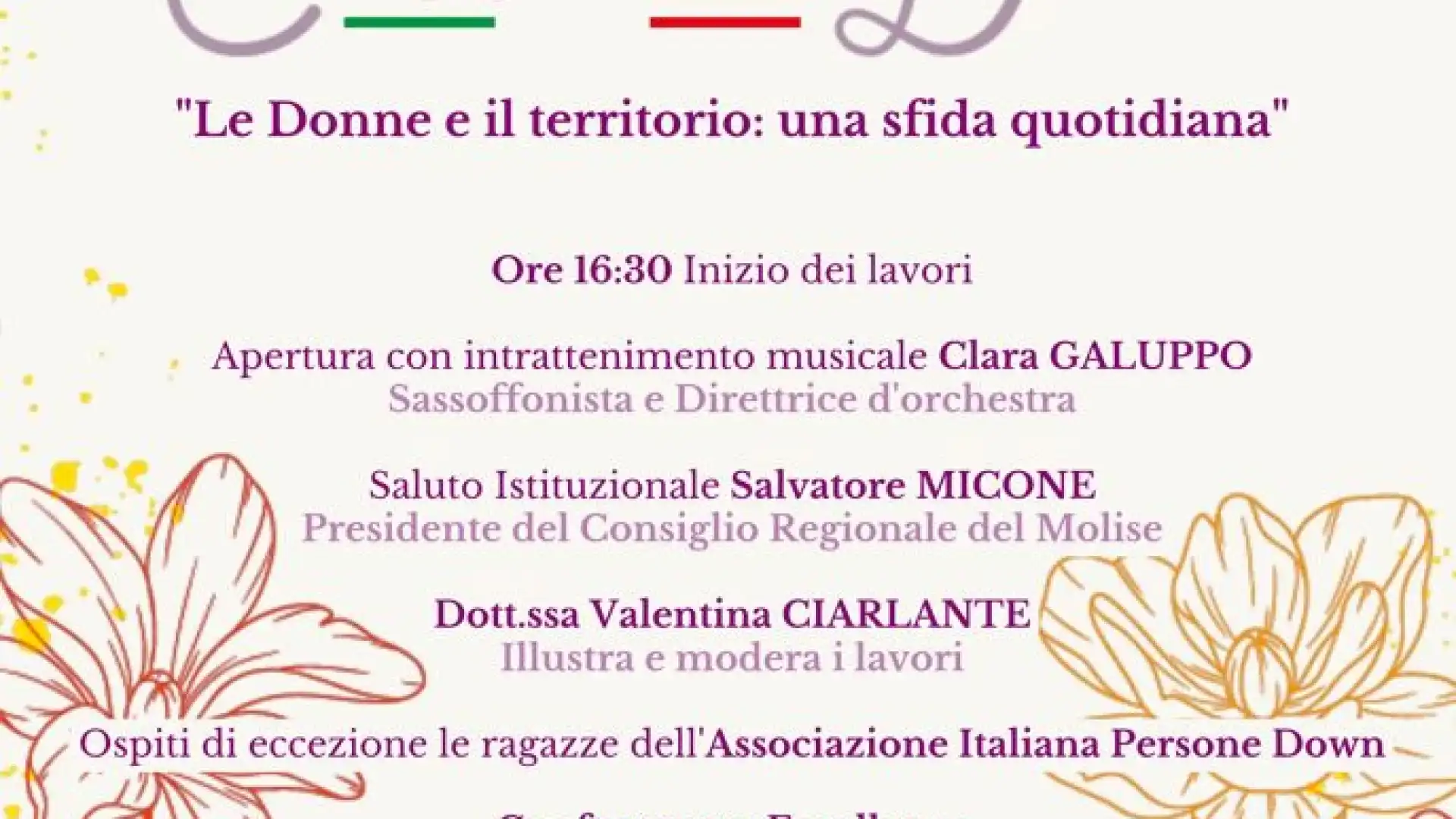 Campobasso: oggi la seconda edizione di Consiglio Di Donna organizzata dalla Presidenza del Consiglio regionale del Molise.